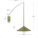 Kave Home Zelena stenska svetilka ø 35 cm Kally – | Shoptok.si