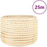 vidaXL Uže od 100 % sisala 20 mm 25 m u