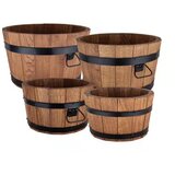  Set niskih drvenih kada | shoptok.hr