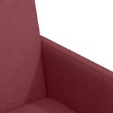 vidaXL jedilni stoli s kolesi 2 pcs vinsko rdeča 57 x 66 x 94 cm blago | Shoptok.si