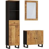 vidaXL Kopalniška garnitura 3-delna trden mangov les | Shoptok.si