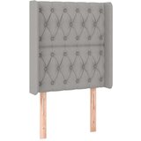  Uzglavlje svjetlosivo 83 x 16 x 118/128 cm od tkanine | shoptok.hr