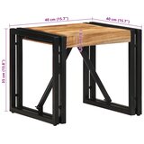 vidaXL Stolić za kavu 40x40x35 cm od masivnog bagremovog drva | shoptok.hr