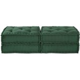  Modularna sofa 2 pcs Zelena 140 x 70 x 36 cm Tkanina | Eponuda.com