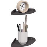  Lebdeća polica s policom s pohranom 2 pcs Crna 15 x 15 x 2 cm | shoptok.hr