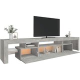 TV ormarić s LED svjetlima siva boja betona 215x36,5x40 cm | Eponuda.ba