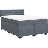 Maison Chic Box spring postelja - Vzmetna postelja z vzmetnico temno siva 140x200 cm žamet SL4406, (21901406) | Shoptok.si