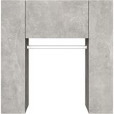 vidaXL omarica za predsobo betonsko siva 97,5x37x99 cm konstruiran les | Shoptok.si