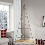 vidaXL Metalno ukrasno božićno drvce crno 210 cm | shoptok.hr