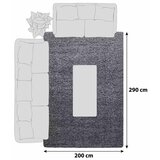 Novel preproga z visokim florom dream 4000 200/290 cm tkano siva | Shoptok.si