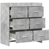  Kreveta Betonska siva 75 x 33 x 80 cm Konstruirano drvo | shoptok.hr