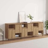  Komode 3 pcs hrast artisan 180 x 35 x 70 cm Konstruirano drvo | shoptok.hr