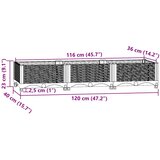  Povišena gredica 120x40x23 cm od polipropilena | Eponuda.com