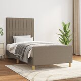 vidaXL Posteljni okvir z vzglavjem taupe 80x200 cm blago Cene