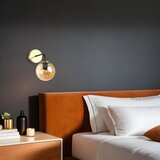 Opviq pablo eskitme bal Camlı aplik amberblackgold wall lamp | ePonuda.com