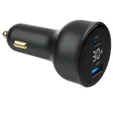 TA-UC-AC2PD30LCD-CAR-01 hitri avto polnilec z 2 vrati USB PD/QC, črn 30 W, 3.6A LCD, (5000115371)