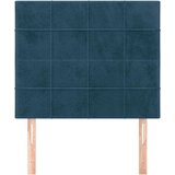  Uzglavlje tamnoplavo 90x5x118/128 cm baršunasto | shoptok.hr