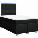  Krevet s oprugama i madracem crni 120 x 200cm od tkanine | shoptok.hr