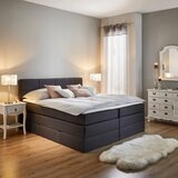 Bessagi Home Postelja Boxspring Greta, T. Siva, S Predalom, 180x200 Cene
