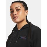 Under Armour Pjt Rck HW Terry FZ Q4-BLK Black Crop Top | ePonuda.com