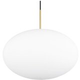  Bela/v zlati barvi viseča svetilka s steklenim senčilom ø 40 cm Fomento – | Shoptok.si