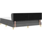 vidaXL Box Spring postelja z blazino temno siva 180x200 cm tkanina | Shoptok.si