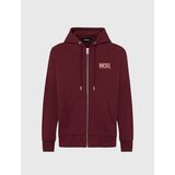 Diesel Sweatshirt - SGIRKHOODZIPLOGO SWEATSHIRT burgundy | Shoptok.si