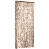 vidaXL Zavesa proti mrčesu bež in temno rjava 56x185 cm šenilja, (21244816) Cene