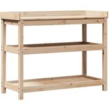  Miza za sajenje s policami 108x45x86,5 cm trdna borovina | Shoptok.si