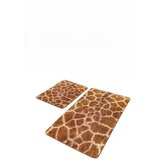 Mila Home Rjave žametne kopalniške preproge v kompletu 2 ks 60x100 cm – Cene