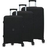 GUSTAV VOSS Kovčki set 3/1 mix Saint Tropez 64665, črna | Shoptok.si