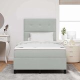  s opruga kutije Svijetlo siva 120 x 190 cm Baršun | shoptok.hr