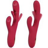 SMILE - vibrator za jezik z žgečkljivim vzvodom (rdeča) | Shoptok.si