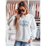 DStreet Bluza damska oversize z nadrukiem HAPIRES szara | Shoptok.si