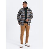 Ombre Men's denim pants without rubbing SLIM FIT - camel | ePonuda.com