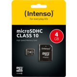 Intenso kartica Micro SD 4GB Class 10 (SDHC & SDXC) sa adapterom Cijene