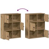 vidaXL Knjižna omara artisan hrast 60x24x76,5 cm inženirski les | Shoptok.si