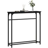 Konzolni stol crni 75 x 19 5 x 75 cm od konstruiranog drva | shoptok.hr