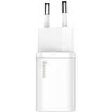 Baseus Super Si brzi punjač adapter, 1C, 25W, USB-C-USB-C 1 m kabel, bijeli | shoptok.hr