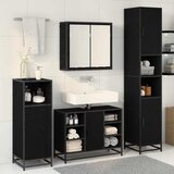 Set namještaja za kupaonicu 4 kom. Crni hrast Konstruirano drvo | shoptok.hr