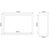  Ničica za tuš Srebrna 30 x 20 x 9,5 cm Nehrđajući čelik | shoptok.hr