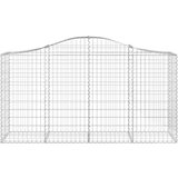  Lučne gabionske košare 8 kom 200x50x100/120cm pocinčano željezo | shoptok.hr