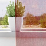 Voile zavjese s džepovima za šipke 2 kom crvena boja vina | Shoptok.si