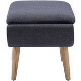 vidaXL stolček za noge z oblogo iz blaga 73x43x42 cm temno siv | Shoptok.si