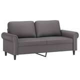 2-dijelni set sofa s jastucima sivi od umjetne kože | shoptok.hr