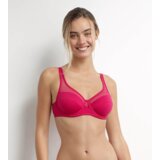 DIM GENEROUS COTTON BIO BRA - Women's Organic Cotton Bra - Red Cene