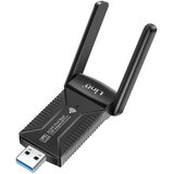 LINQ Omrežna kartica USB WiFi ključ 600Mbps in Bluetooth 5.4, dvojni pas, Črna, (5000220149) | Shoptok.si