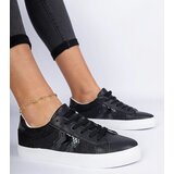 D/CEO marka niezdefiniowana Black sneakers with animal print decorated with glitter Walorin | ePonuda.com
