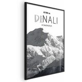  Plakat - Majestic mountain peak Denali mountain crown mountain landscape 21x30 Crni okvir | shoptok.hr