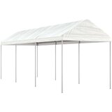 vidaXL Paviljon s streho bel 6,69x2,28x2,69 m polietilen | Shoptok.si